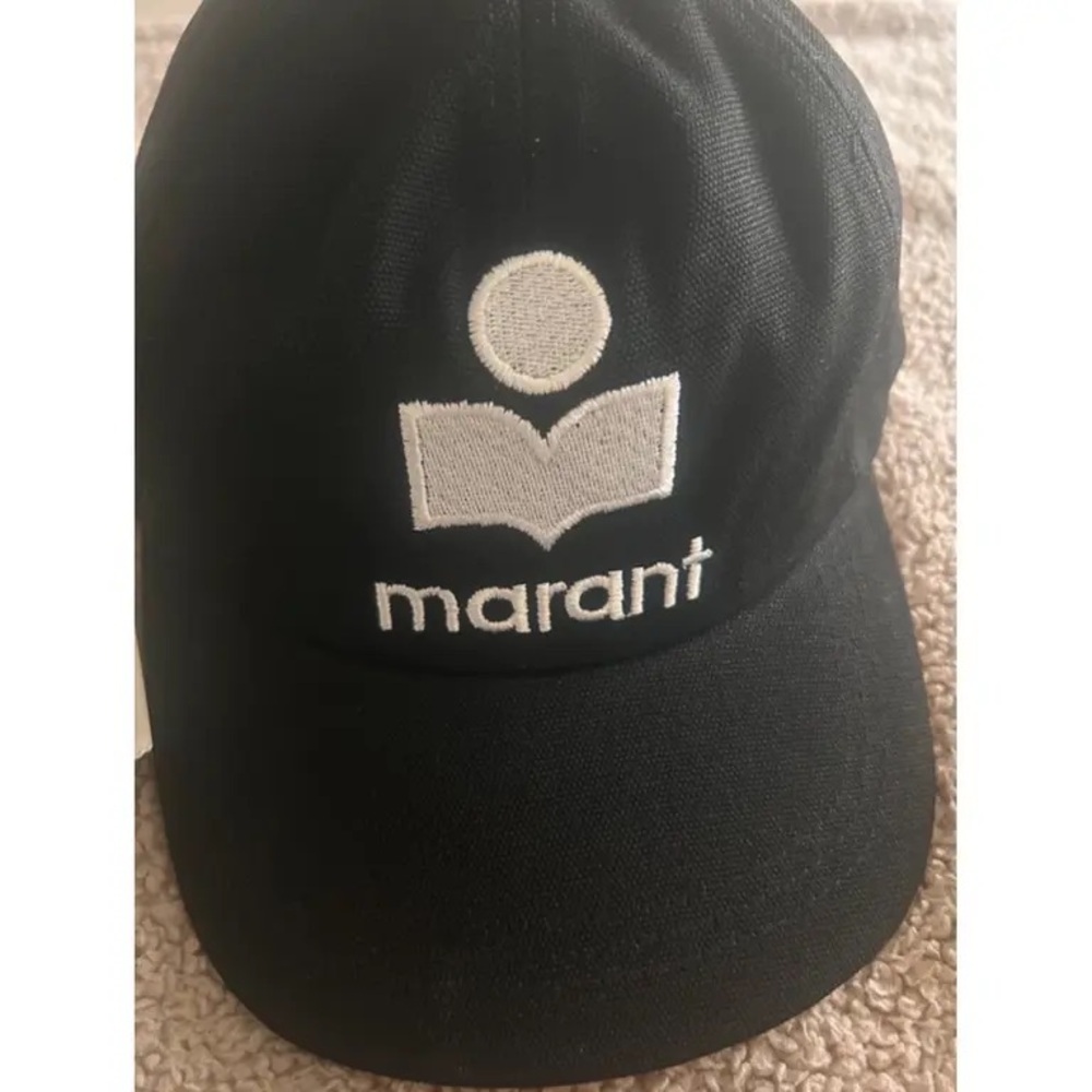 Isabel Marant Black and White Logo Cap